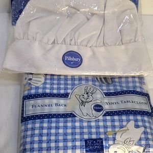 Pillsbury Doughboy Hat and tablecloth